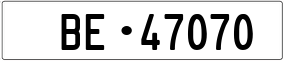 Trailer License Plate